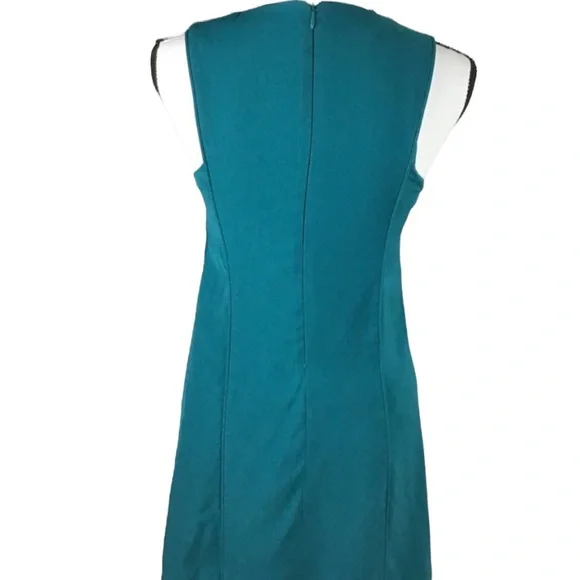 NWT! Zara Trafaluc Green A-Line Sleeveless Dress Size Small - Picture 4 of 6
